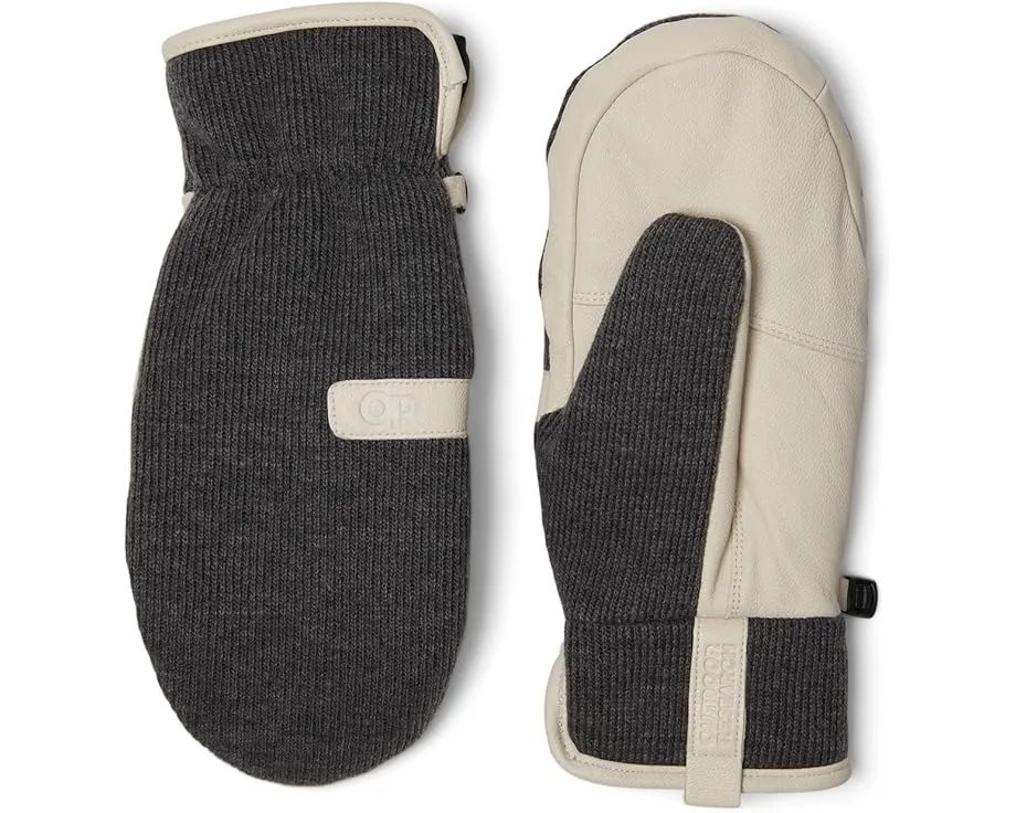 Варежки Flurry Solstice от Outdoor Research с шерстяным флисом и кожаной ладонью