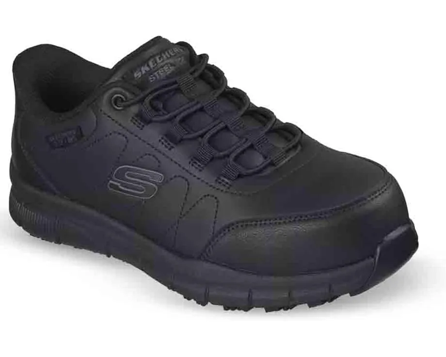 Skechers Nampa slip-on обувь с легкосплавным носком черная