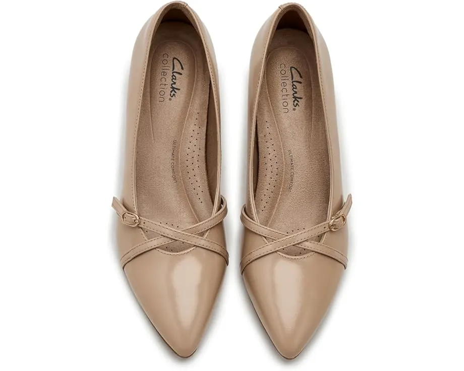 Туфли Kepley Star от Clarks с перекрестным ремешком и заостренным носком