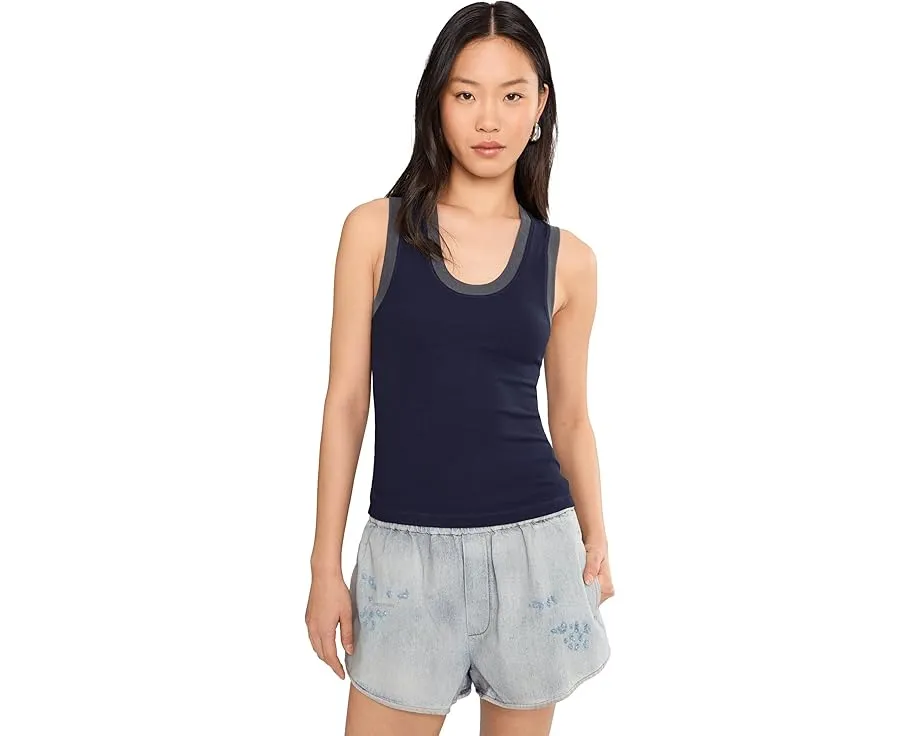 Майка Longer Days Tank от Free People с ребристой структурой