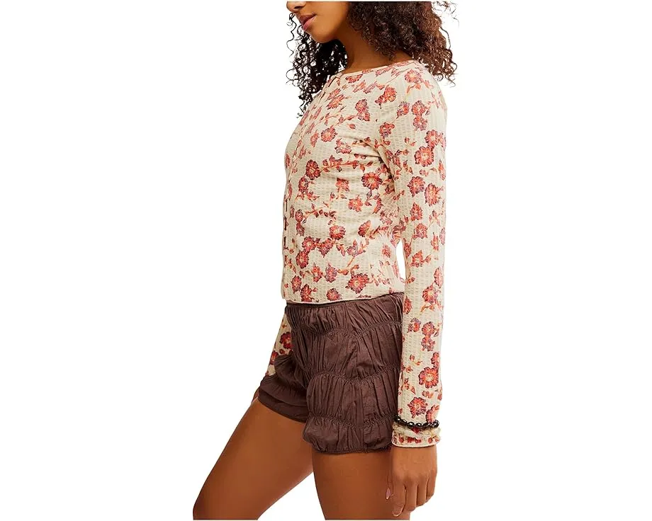 Футболка Free People Tilly с длинным рукавом и принтом oversize