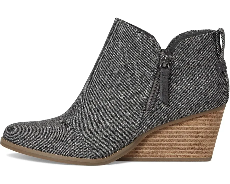 Ботильоны TOMS Goldie на клиновидном каблуке из кожи со стелькой CloudBound