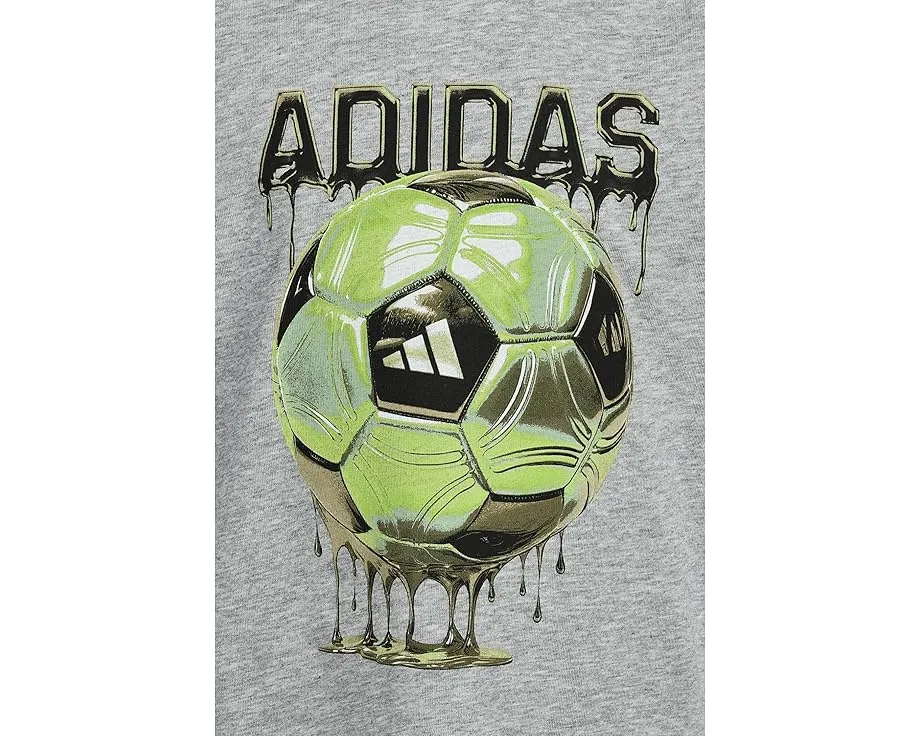 Детский комплект adidas Kids Heather Colorblock с футболкой и шортами в футбольной тематике