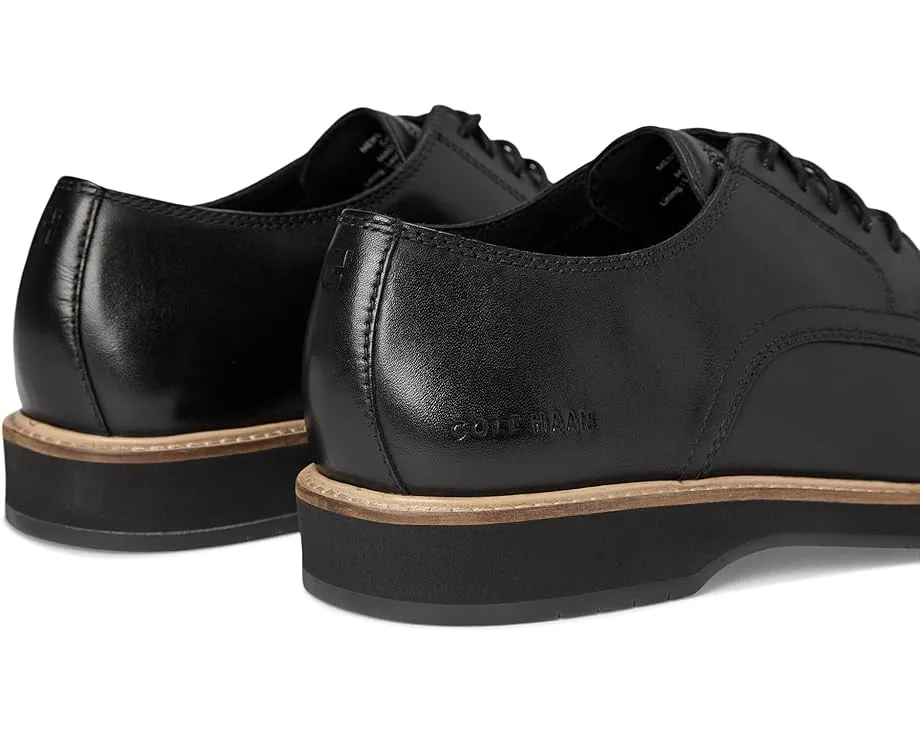 Туфли Cole Haan Morse Grand Plain Toe Oxfords с гладким носком и двойной строчкой