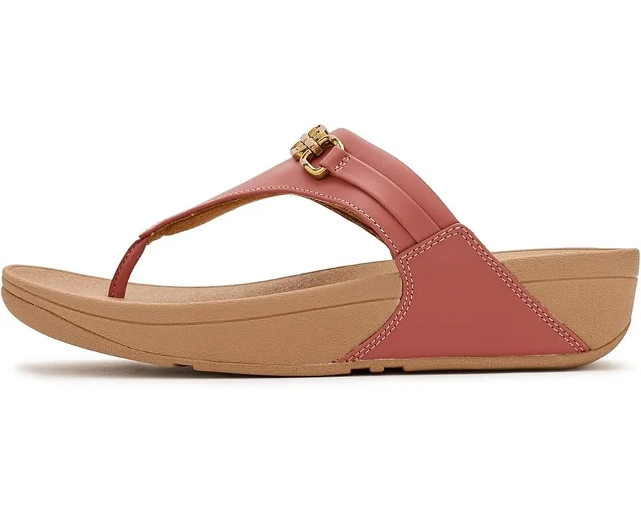 Сандалии FitFlop Lulu с квадратным носком и цепочкой из кожи
