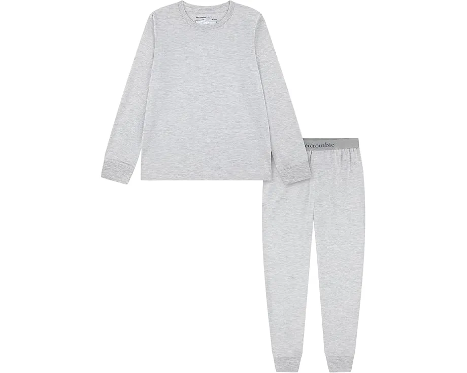 Пижамный комплект Abercrombie & Fitch Core с длинным рукавом и джоггерами