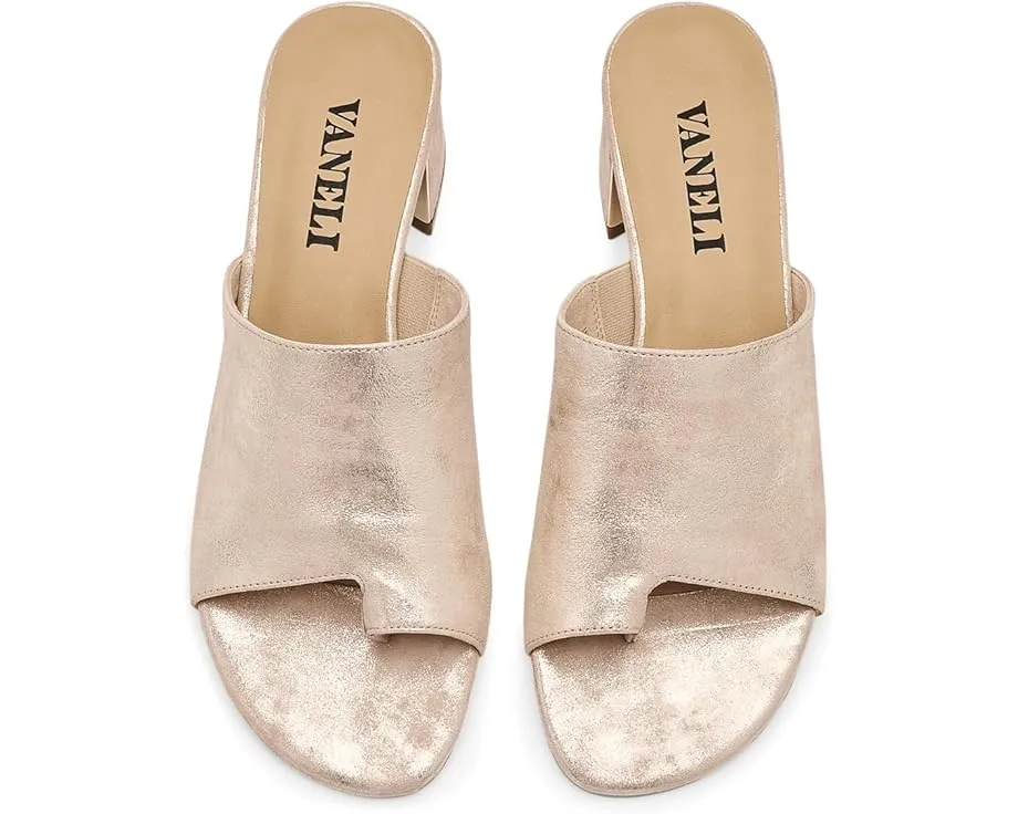 Босоножки Cruz с ремешком из металлизированной кожи и устойчивым каблуком Vaneli