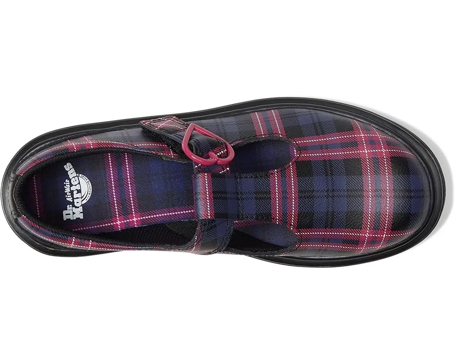 Туфли T-bar Dr. Martens Polley II Y для детей с перфорацией