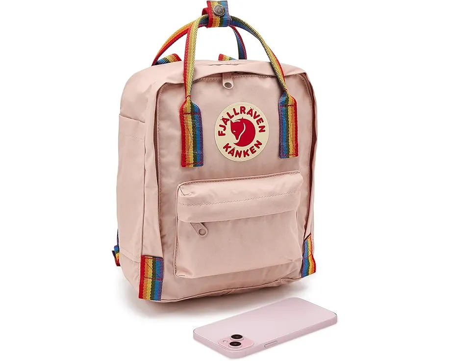 Рюкзак Fjällräven Kanken Rainbow Mini с радужными лямками