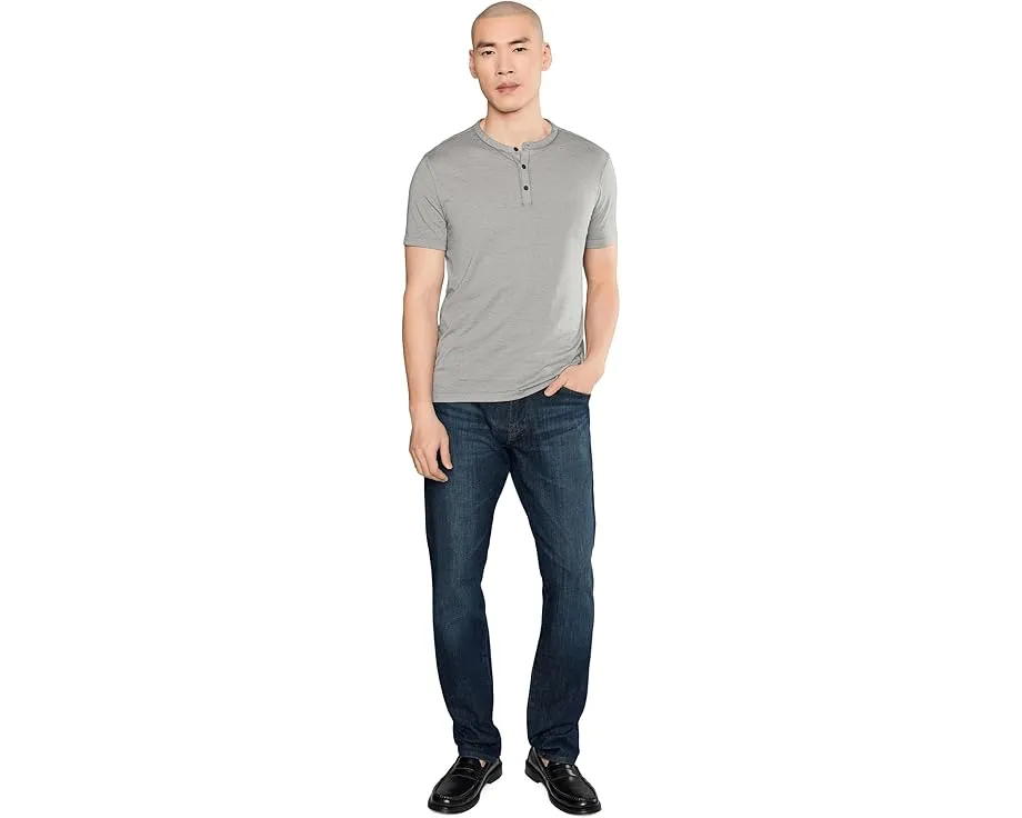 Футболка John Varvatos Duke Henley с небесно-серым принтом