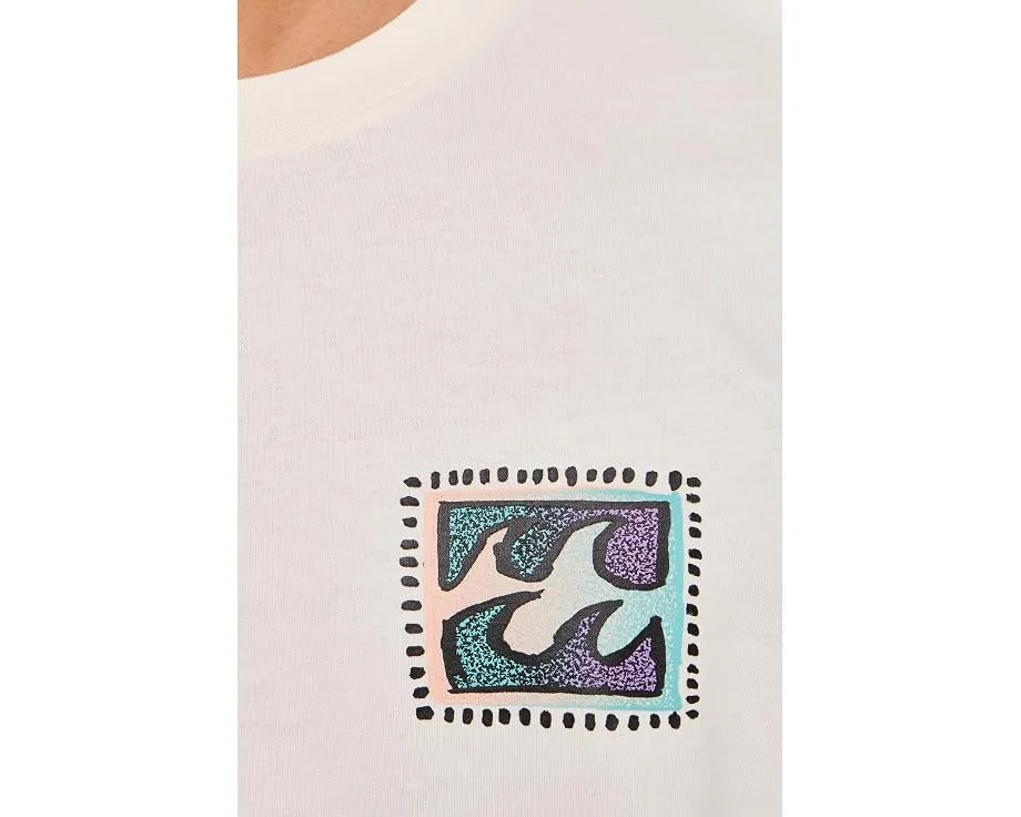Биллабонг футболка Crayon Wave Premium Short Sleeve хлопковая