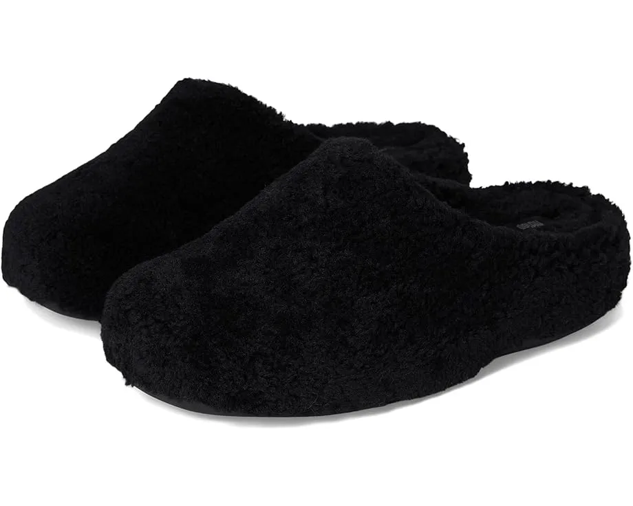 Тапочки-клоги Shuv Curly-Shearling из овчины с подошвой Microwobbleboard FitFlop