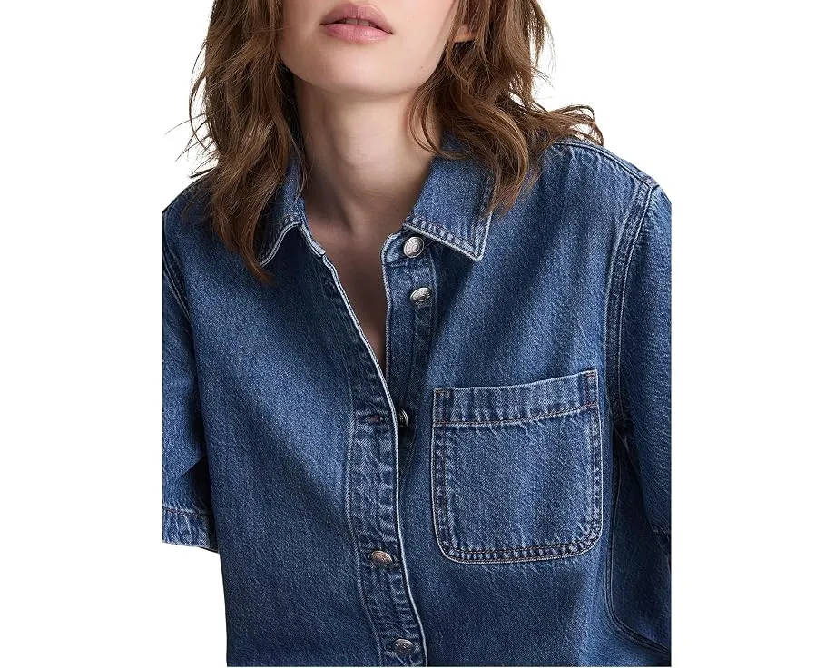Madewell джинсовое мини-платье Airy Denim Boxy