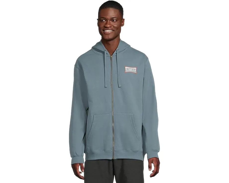 Толстовка Essential Zip Fleece Salty Crew с капюшоном и принтом