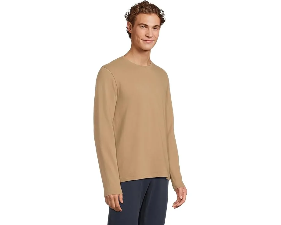 Vince лонгслив Birdseye из пима хлопка с фактурной вязкой