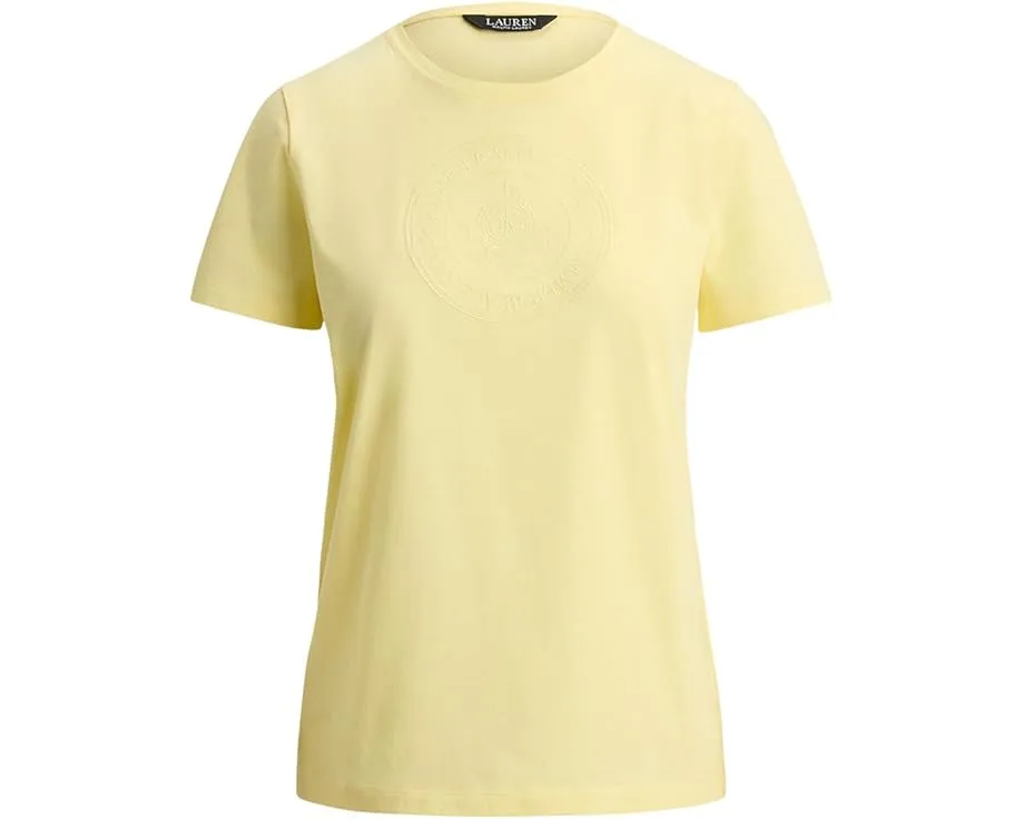 Футболка Lauren Ralph Lauren из хлопкового джерси с вышитым гербом