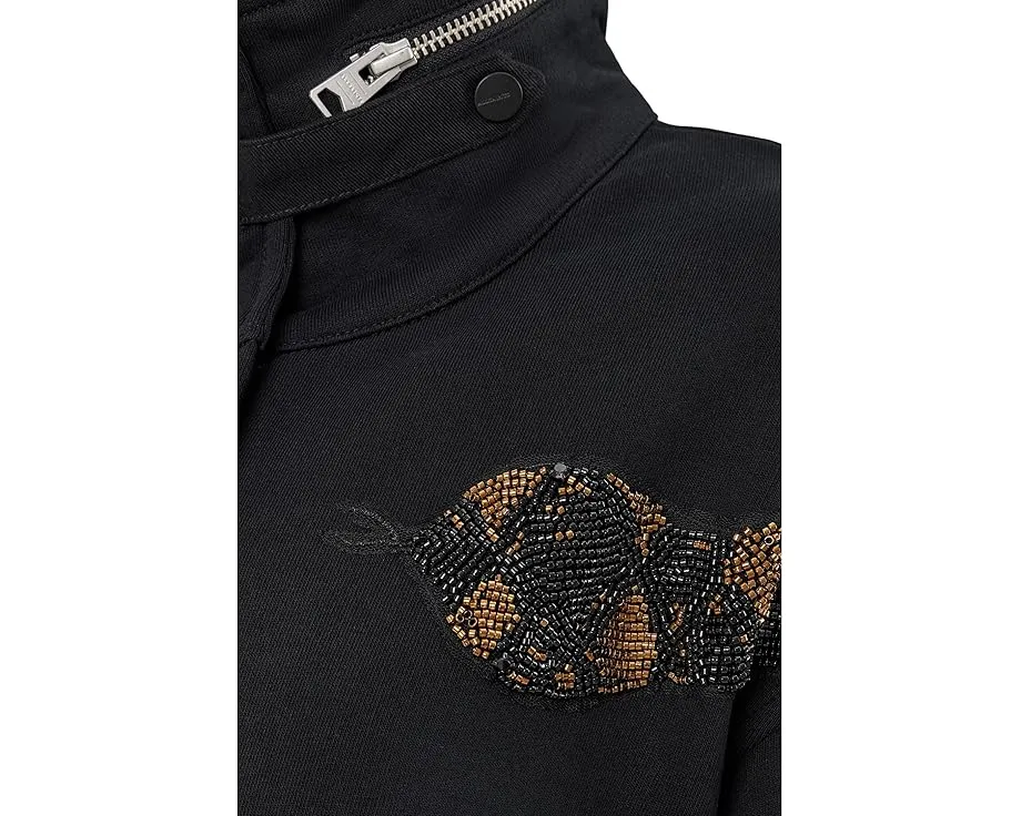 Куртка Ouros Clarie от AllSaints с воротником воронкой и карманами на пуговицах