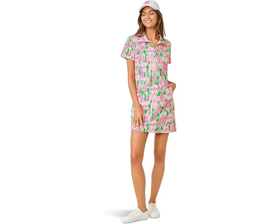 Lilly Pulitzer платье Eleni с защитой UPF 50+ и длинными рукавами
