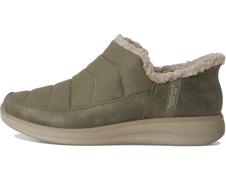 SKECHERS Cozy Escape тапочки без шнуровки с утеплением из искусственного меха и стелькой Memory Foam