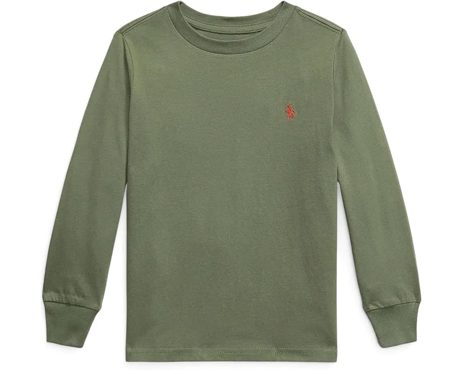 Длинный рукав Polo Ralph Lauren для малышей и детей из хлопкового джерси