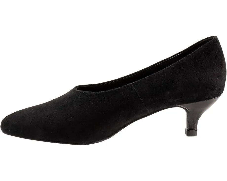 Trotters Kimber лодочки на каблуке kitten из мягкой кожи