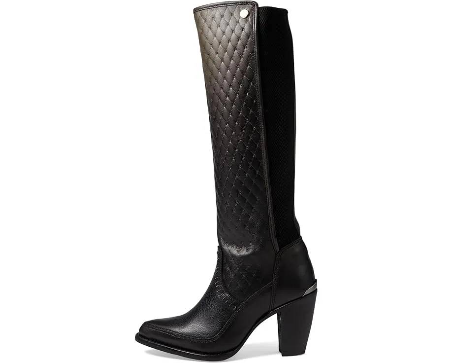 Cuadra ботинки CU601 на каблуке с коровьей кожей и боковой молнией