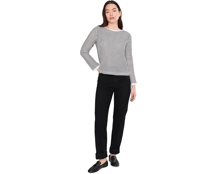 Укороченный топ NIC+ZOE с геометрическим зигзагообразным узором