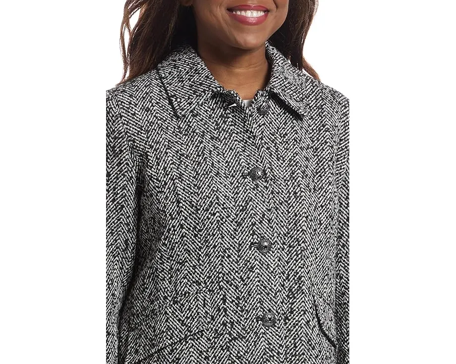 Жакет Elliott Lauren в елочку на пуговицах с карманами с клапанами