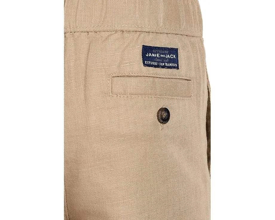 Детские льняные штаны Janie and Jack Linen Roll Up с манжетами