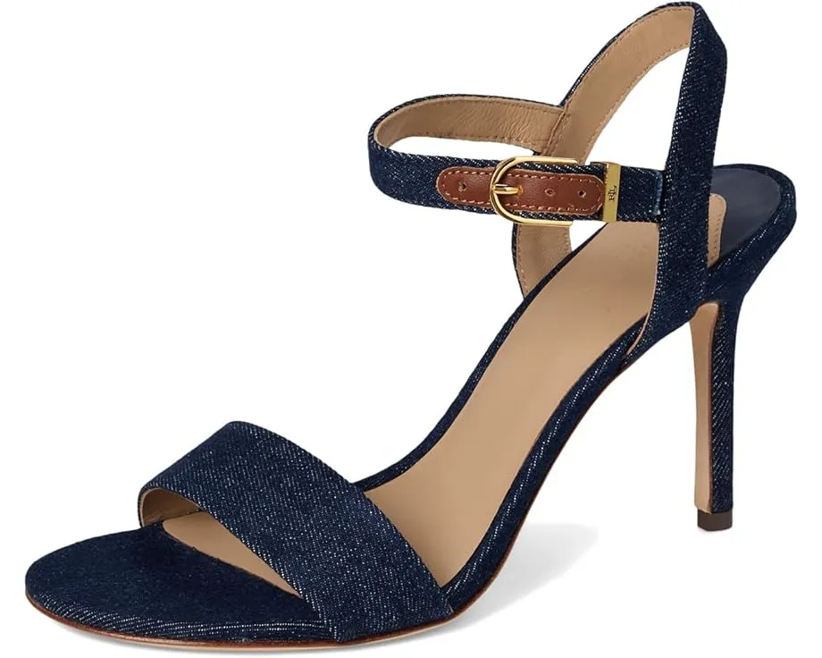 Босоножки LAUREN Ralph Lauren Gwen из денима на каблуке-стилете