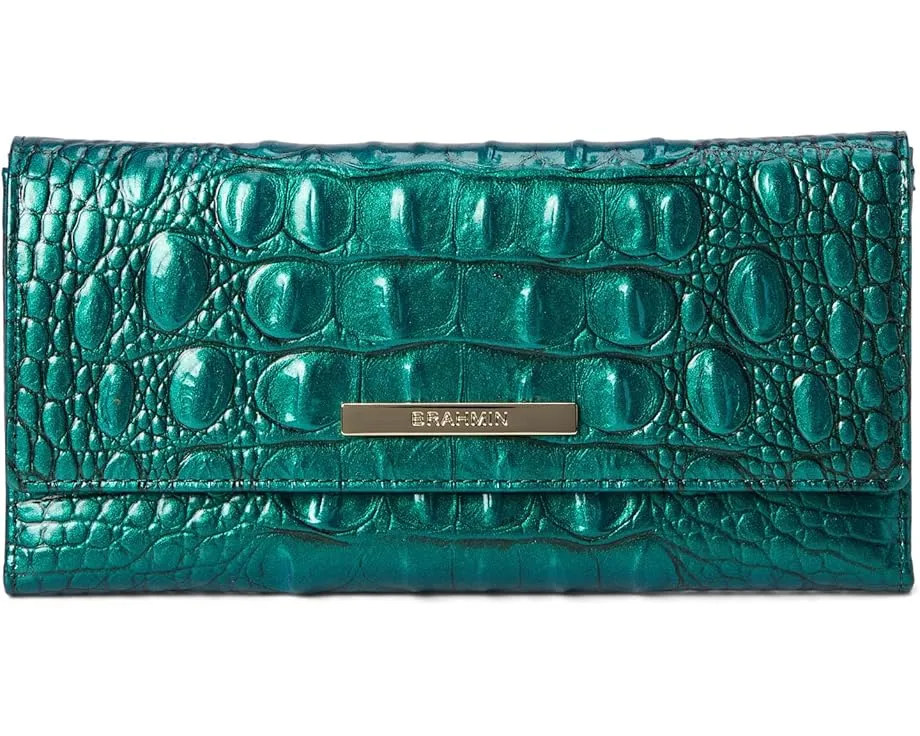 Кошелек Brahmin Cordelia из кожи с тиснением под крокодила