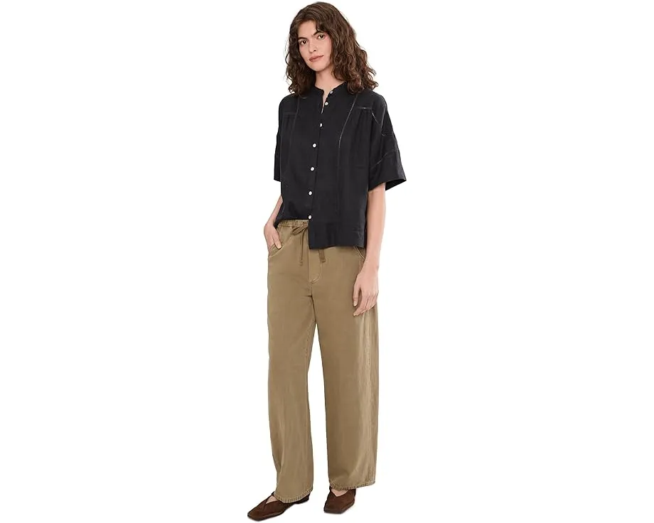 Блуза Luna с кружевными деталями от Faherty