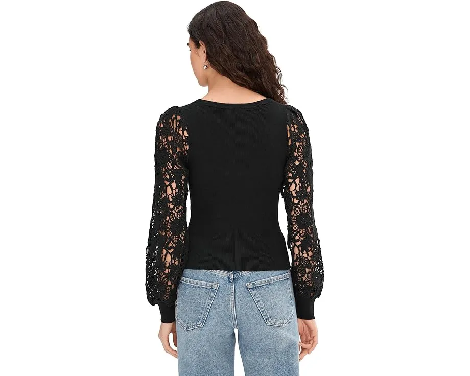 Топ Maya от Paige с круглым вырезом и вышивкой из органического хлопка