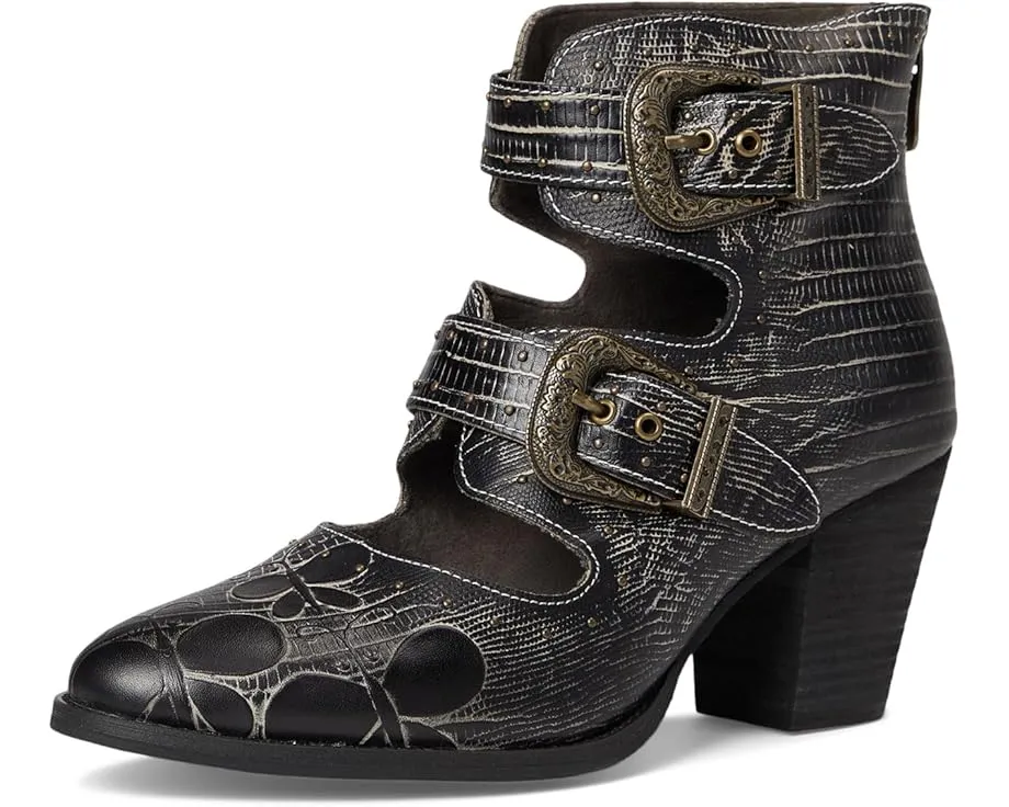 Ботильоны L'Artiste by Spring Step Notched-nature с тиснеными бабочками и пряжками