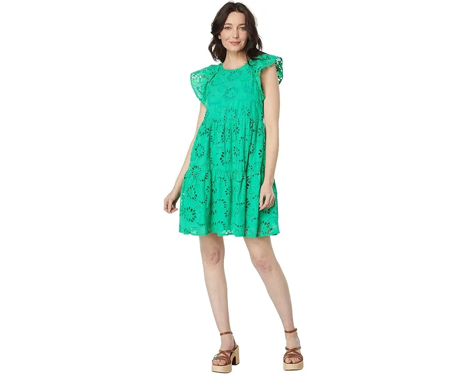 Короткое платье Maggy London Eyelet Mini с вышивкой в стиле ажура