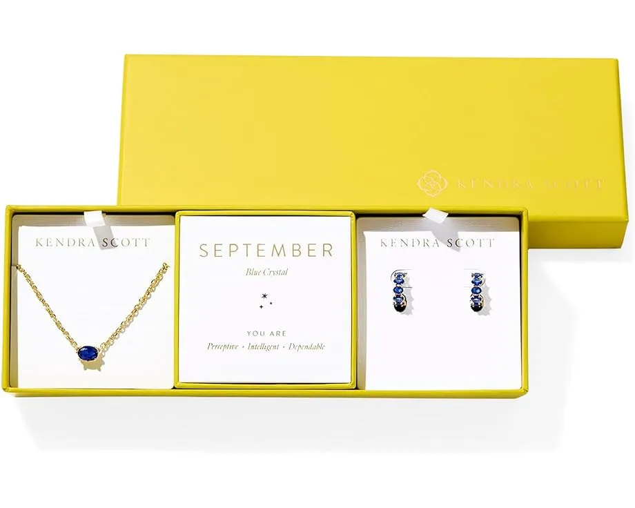 Kendra Scott Подарочный набор Cailin с цепочкой и серьгами-полуобручами