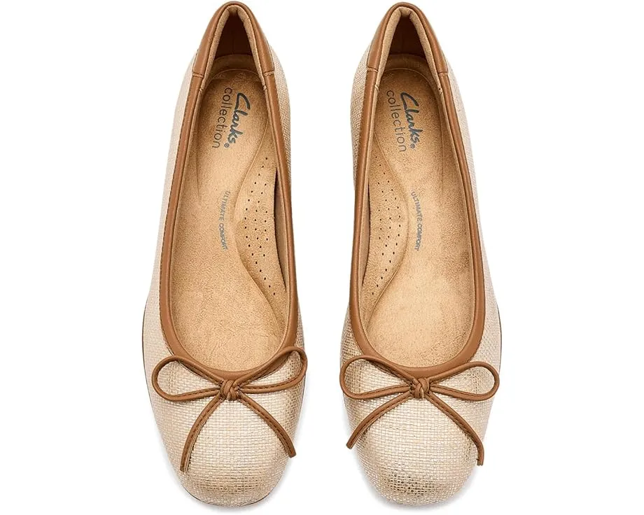 Балетки Clarks Jazmynn Bow со стелькой Ultimate Comfort и подошвой из термопластичной резины