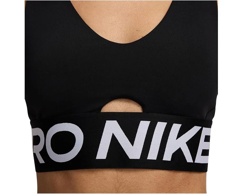Nike Pro Indy спортивный бюстгальтер с глубоким вырезом и средней поддержкой