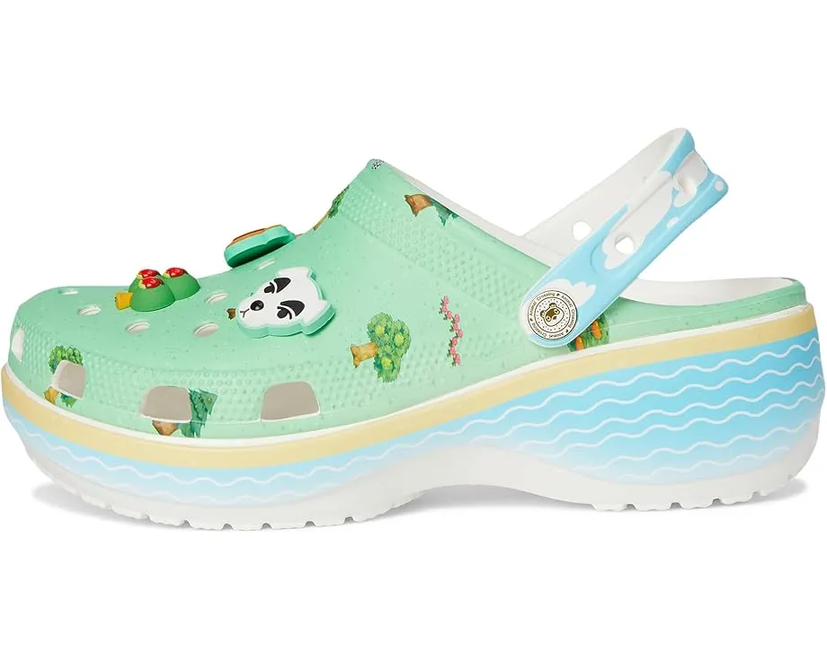 Клоги Crocs Animal Crossing на платформе с дизайном из игры