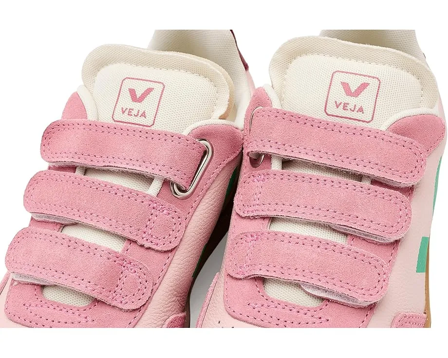 Кроссовки VEJA Kids Small V-90 на липучке с кожаным верхом