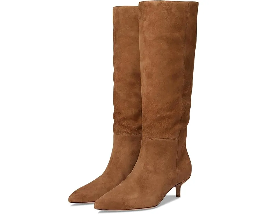 Ботильоны Veronica Beard Lisa 45 на низком каблуке из замши