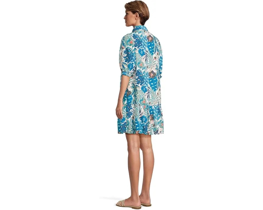 Белое платье Brett с цветочным кружевом и корсетом от Lilly Pulitzer