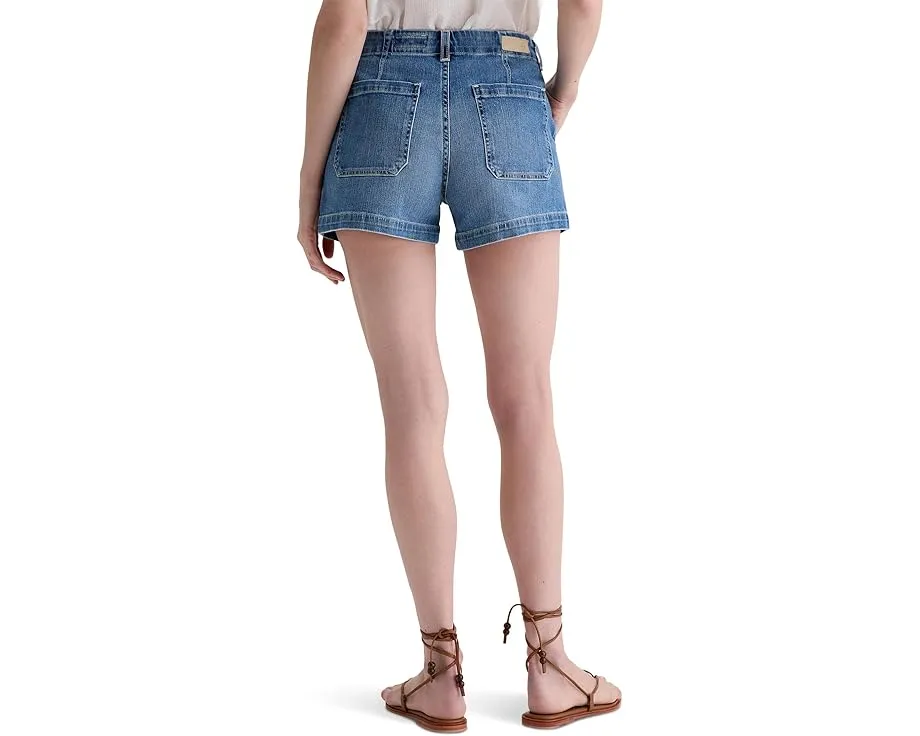 Шорты AG Jeans Analeigh с завышенной талией и карманами в цвете San Felipe