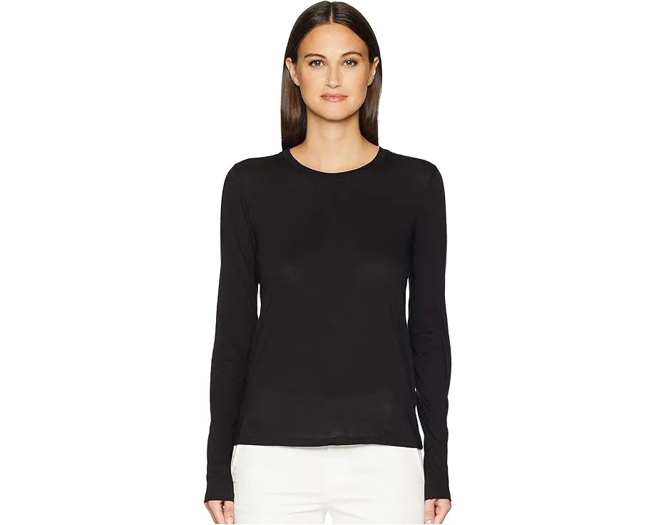 Футболка Essential Long Sleeve Jersey Crews от Vince с длинным рукавом
