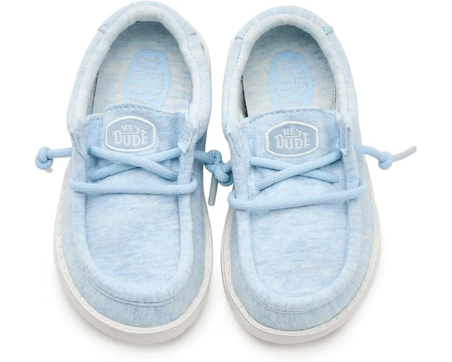 Детские слипоны Hey Dude Kids Wally Stretch Jersey с технологией Flex & Fold