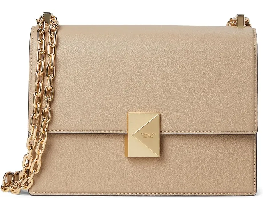 Плечевая сумка Kate Spade New York Deco с цепным ремнем из тисненой кожи