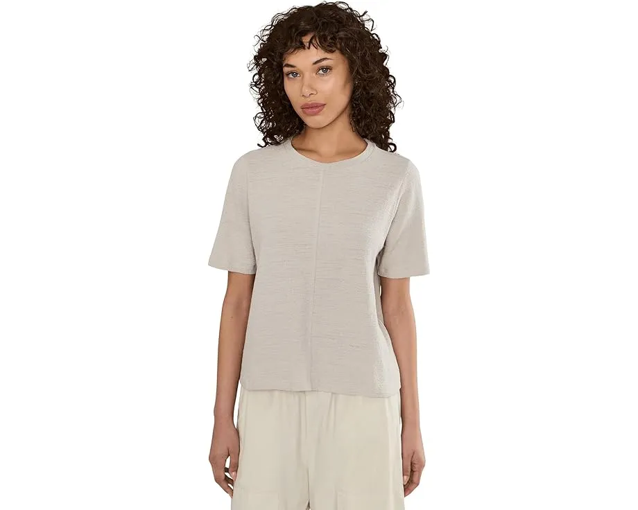 Топ Eileen Fisher с круглой горловиной из жаккардового органического хлопка