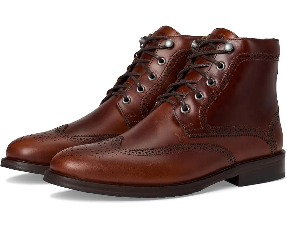 Ботинки Martin Dingman Old Row Wingtip с кожаным верхом и блоком каблука