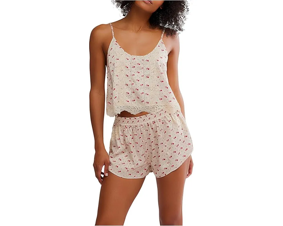 Пижамный комплект Free People Midnight Muse Printed Set из хлопка