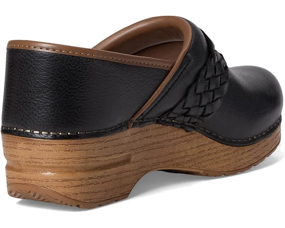 Клоги Dansko Pro Braided с плетеным декором и декоративной пряжкой